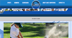 Desktop Screenshot of coastconferenceathletics.com